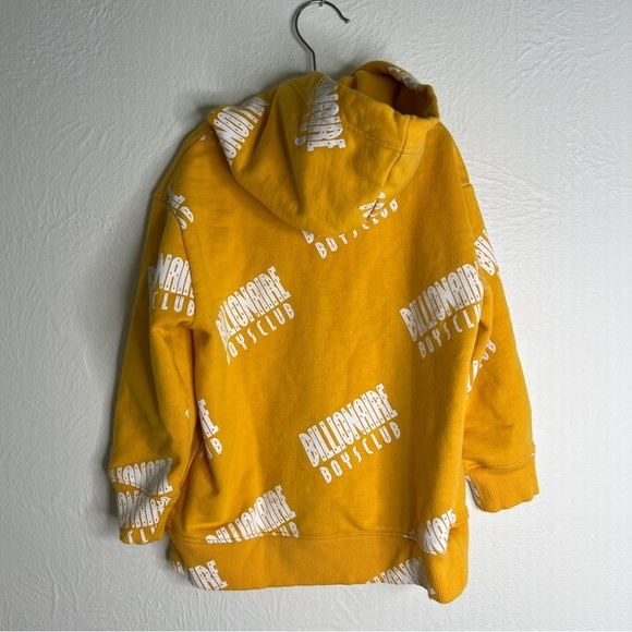 Billionaire Boys Club Mustard Yellow Pullover Hoodie Pockets Long Sleeves Sz 3T - Picture 6 of 10